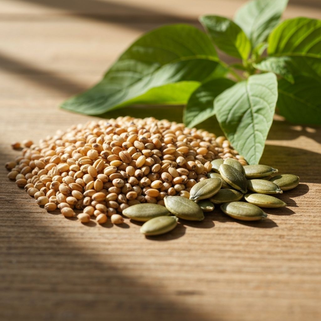 Natural healthy food ingredients - sorghum grains and other nutritious foods